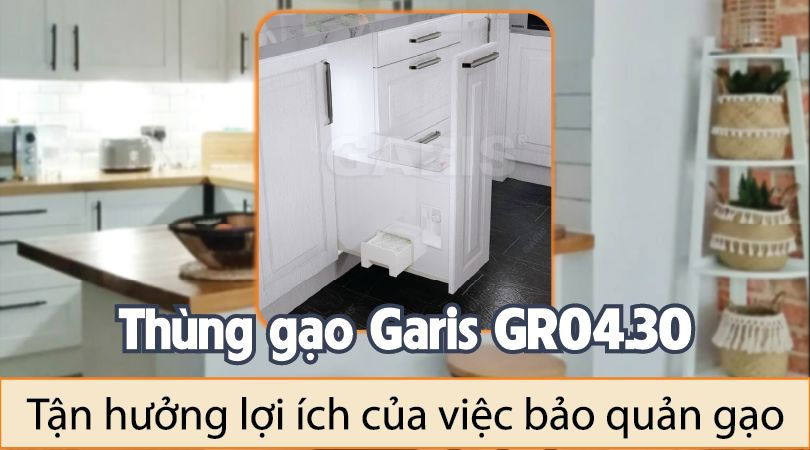 Thùng gạo nhựa ABS cao cấp Garis GR04.30