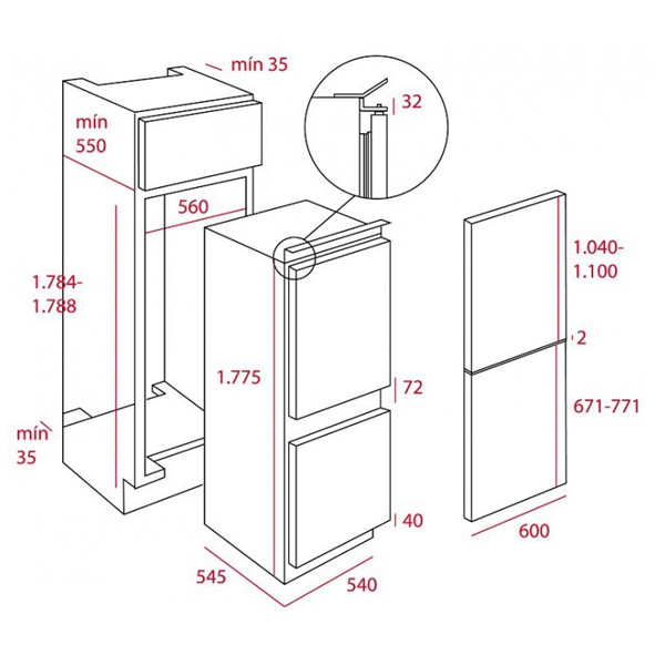 ảnh sản phẩm Tủ lạnh âm tủ Teka CI3 350 NF GMARK 40634573