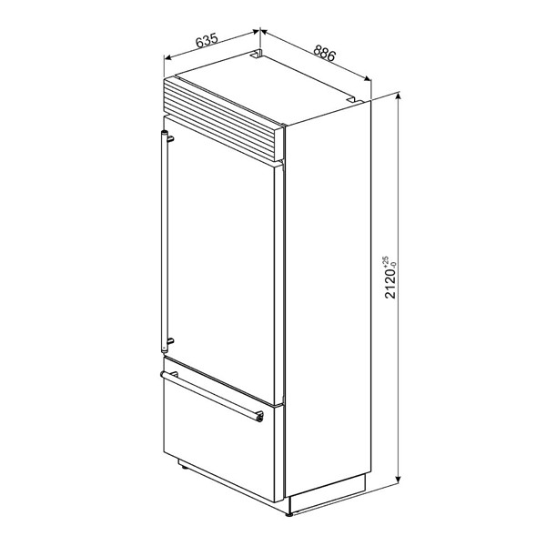 ảnh sản phẩm Tủ lạnh Smeg RF396RSIX 535.14.393