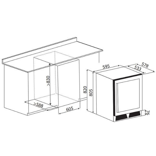 ảnh sản phẩm Tủ rượu Kaff KF-WC01