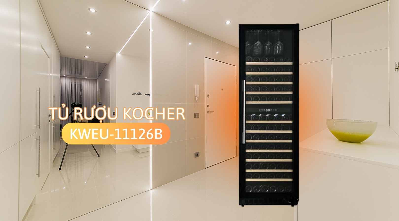 ảnh sản phẩm Tủ rượu Kocher KWEU-11126B