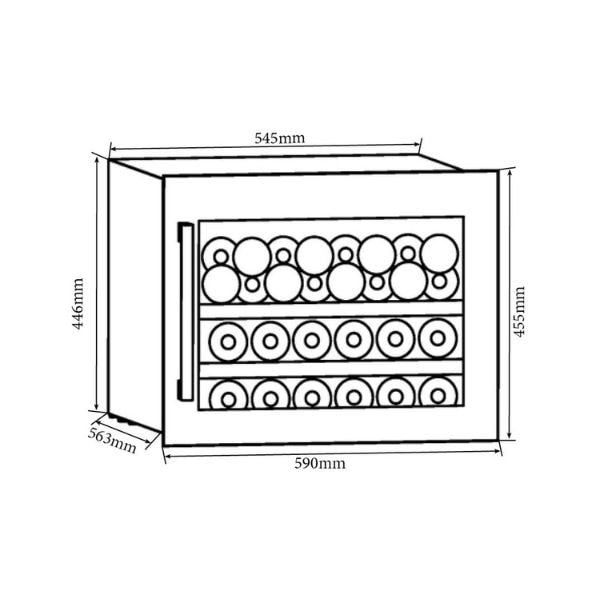 ảnh sản phẩm Tủ rượu Kocher KWEU-1128B