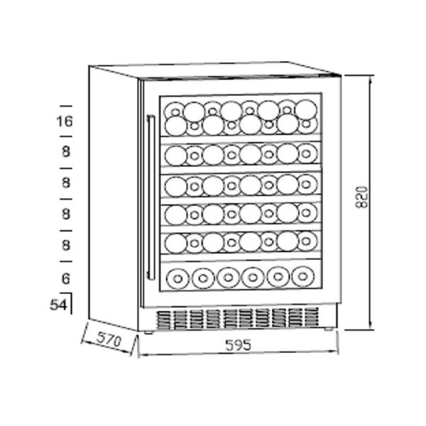 ảnh sản phẩm Tủ rượu Kocher KWEU-1156B