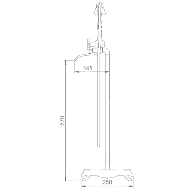 ảnh sản phẩm Sen tắm bồn Euroking EU-51017-1