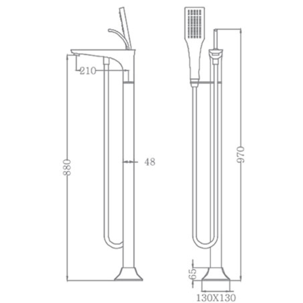 ảnh sản phẩm Sen tắm bồn Euroking EU-51028