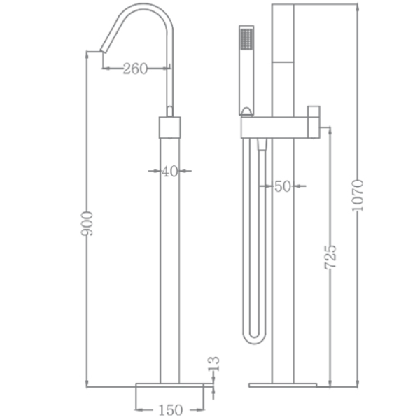 ảnh sản phẩm Sen tắm bồn Euroking EU-61005