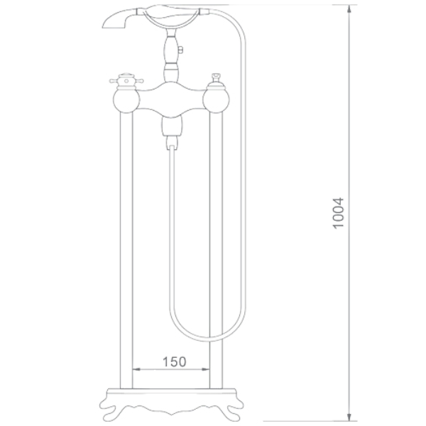 ảnh sản phẩm Sen tắm đặt sàn Euroking EU-51017