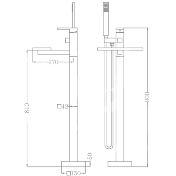 ảnh sản phẩm Sen tắm đặt sàn Euroking EU-61006