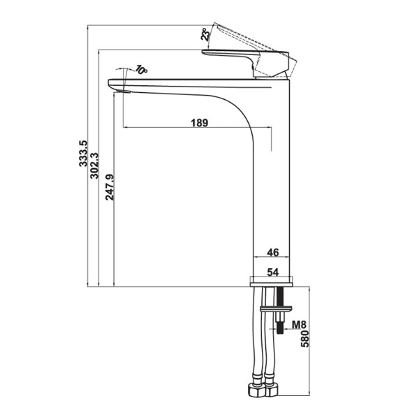 ảnh sản phẩm Vòi trộn Hafele Kobe 240 589.15.002