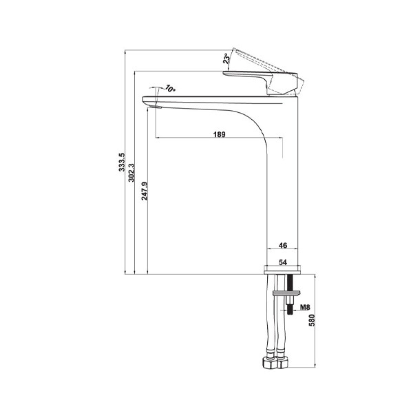 ảnh sản phẩm Vòi trộn Hafele Kobe 240 589.15.032