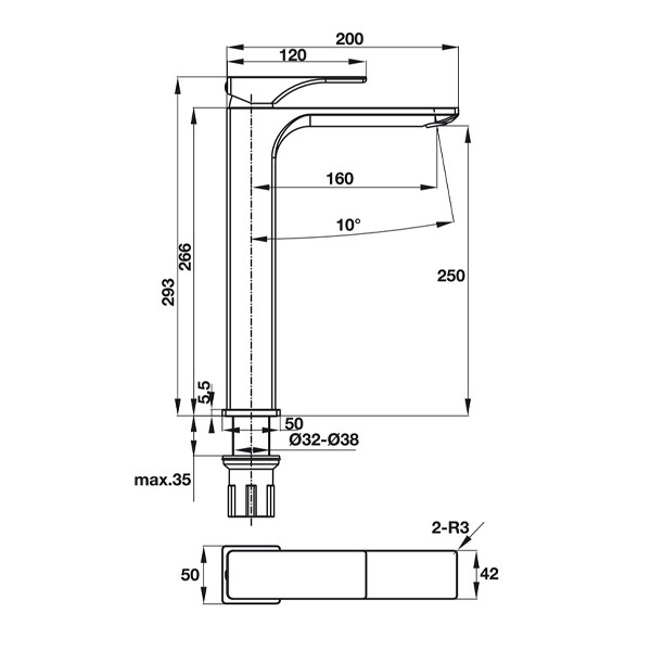 ảnh sản phẩm Vòi trộn Hafele Regal 250 495.61.121