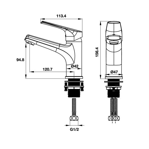 ảnh sản phẩm Vòi trộn Lavabo Hafele Vigor 90 495.61.139