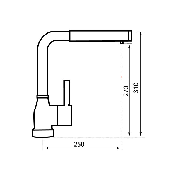 ảnh sản phẩm Vòi rửa chén Carysil Argo G-0585 Nera (03)