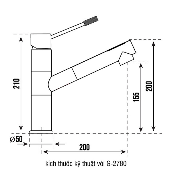 ảnh sản phẩm Vòi rửa chén Carysil Argo G-2780 Arena (10)