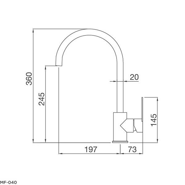 ảnh sản phẩm Vòi rửa chén Malloca MF-040