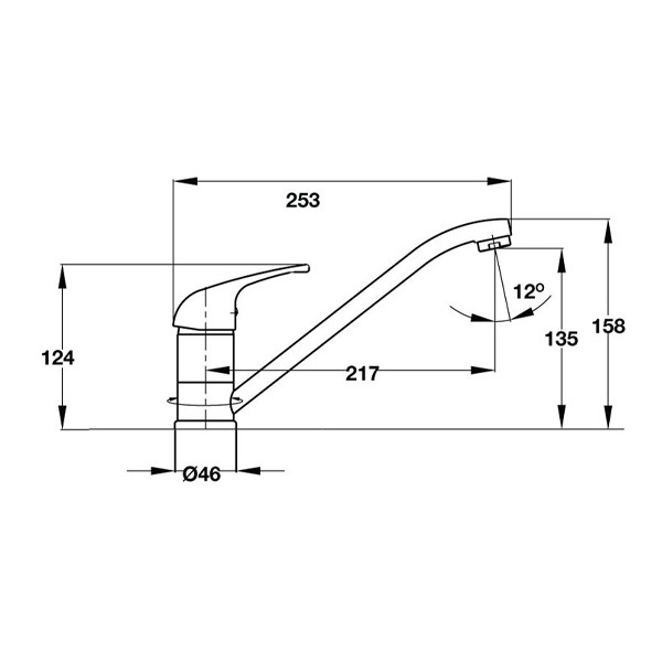 ảnh sản phẩm Vòi rửa chén Hafele HT19-CH1F135 570.50.270