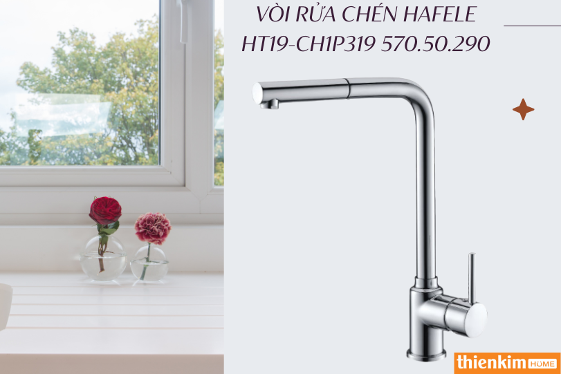 Vòi rửa chén Hafele HT19-CH1P319 570.50.290