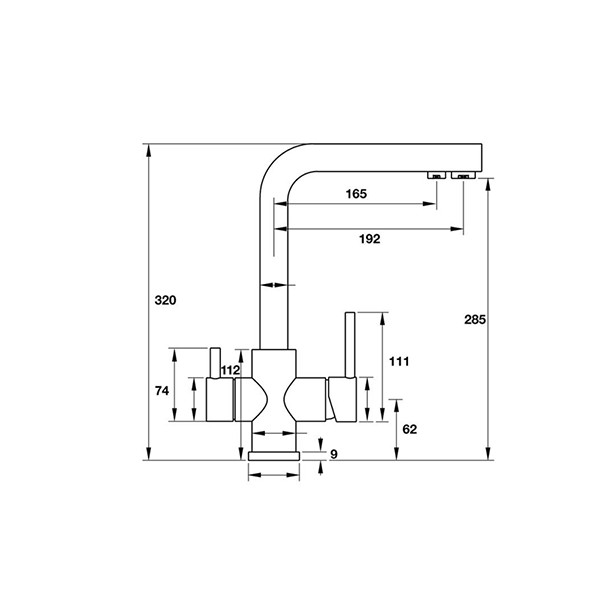 ảnh sản phẩm Vòi rửa chén Hafele HT19-CH2F285 570.51.050