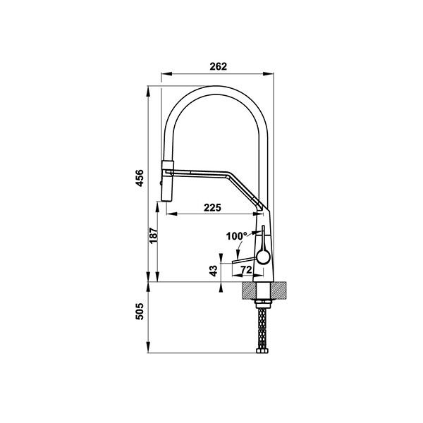 ảnh sản phẩm Vòi rửa chén Hafele HT20-CH1F187 570.82.230