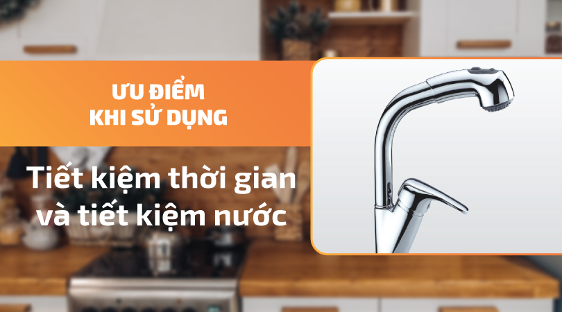 Vòi rửa chén Malloca K140 - Tiết kiệm thời gian