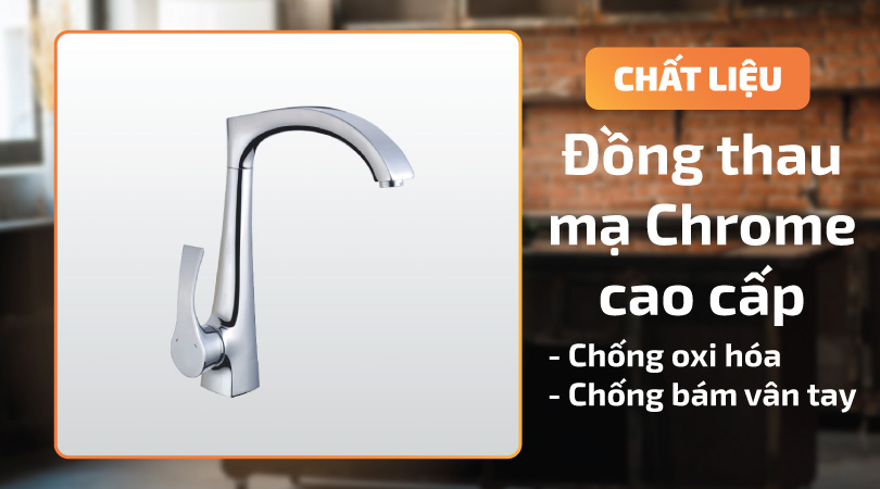 Vòi rửa chén Malloca K151T chất liệu