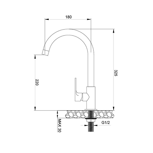 ảnh sản phẩm Vòi rửa chén Malloca K1603CL