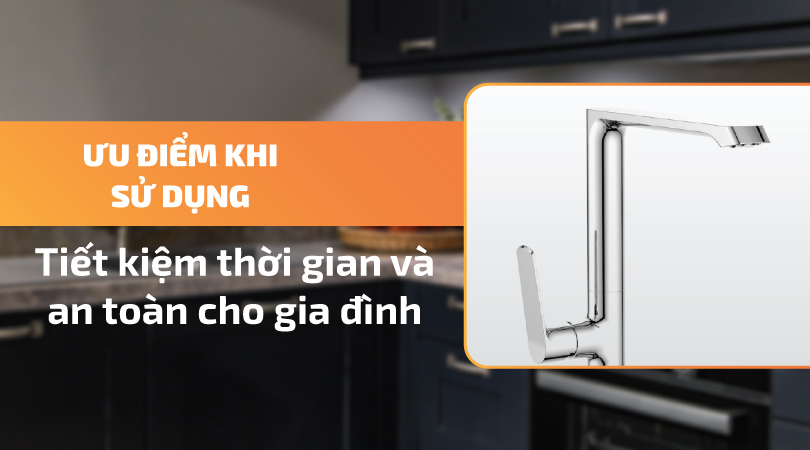 Vòi rửa chén Malloca K82C - Tiết kiệm thời gian