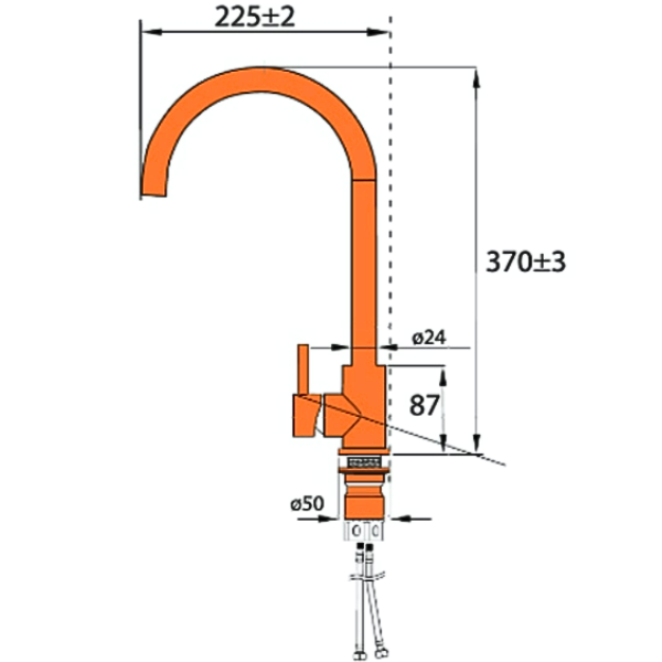 ảnh sản phẩm Vòi rửa chén cao cấp Garis MF05E