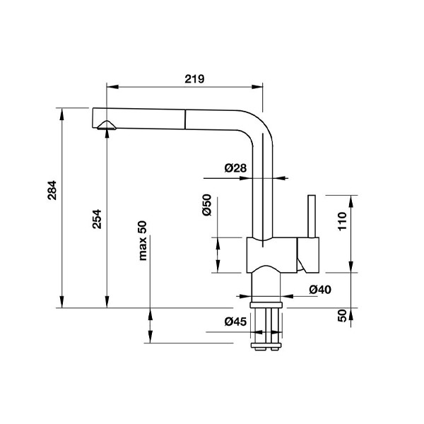 ảnh sản phẩm Vòi rửa chén Hafele Blancolinus-S 565.68.250