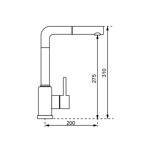 ảnh sản phẩm Vòi rửa chén Hafele TITUS HT-C275 569.15.201