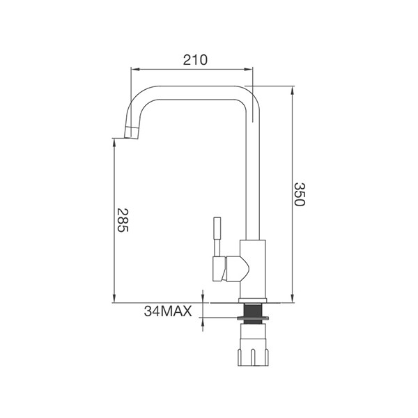 ảnh sản phẩm Vòi rửa chén Malloca K559-SN