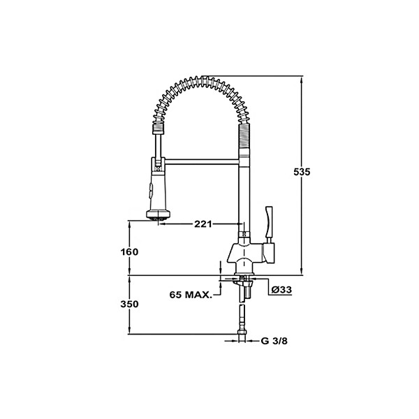 ảnh sản phẩm Vòi rửa chén Teka KOBE 18161002