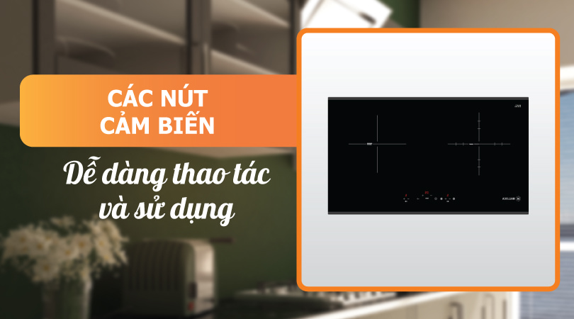 Bếp điện từ Malloca MIR 772 - Nút cám biến dễ thao tác